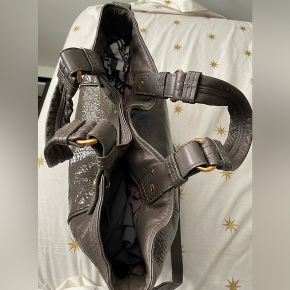 Marc By Marc Jacobs Patent Leather Satchel Crossbody Handbag Purse - Picture 7 of 13